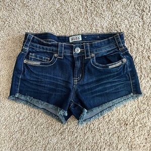 EUC Mudd Dark Wash Jean Shorts Size 5